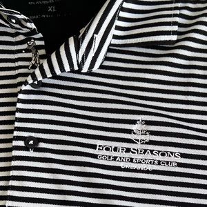 Bobby Jones Four Seasons Golf and Sports Club Orlando XL Black and White striped